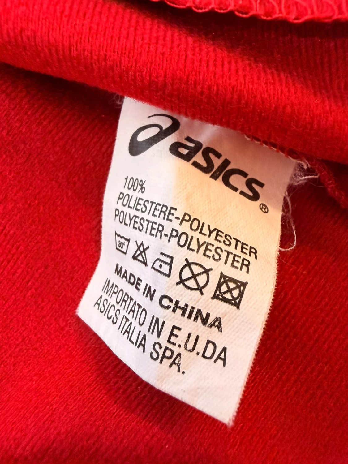 🔴🔵 Veste Asics Survêtement Rouge/Marine - Classique & Fonctionnelle