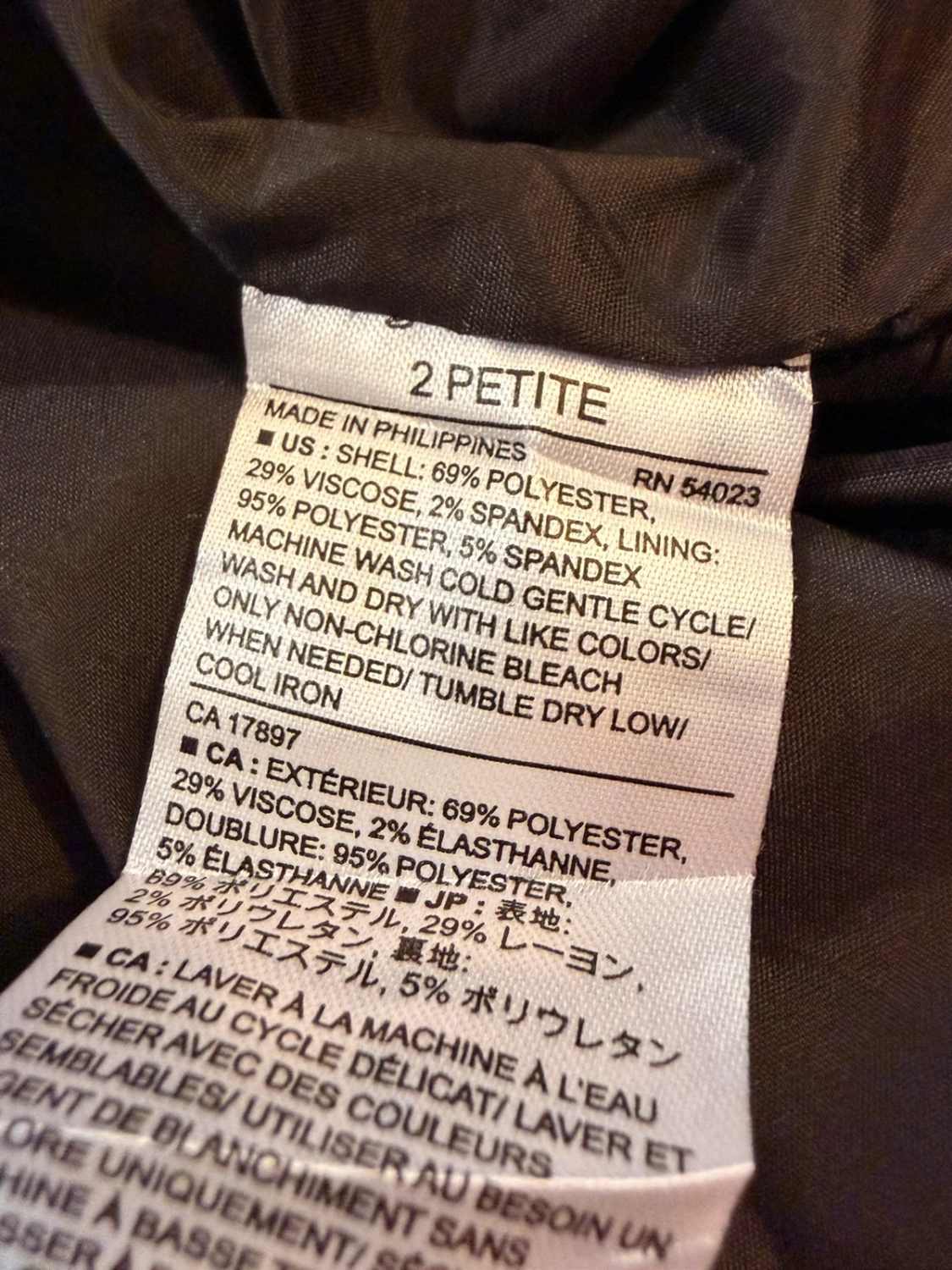 Robe Banana Republic Sans Manches Gris Foncé - Taille S