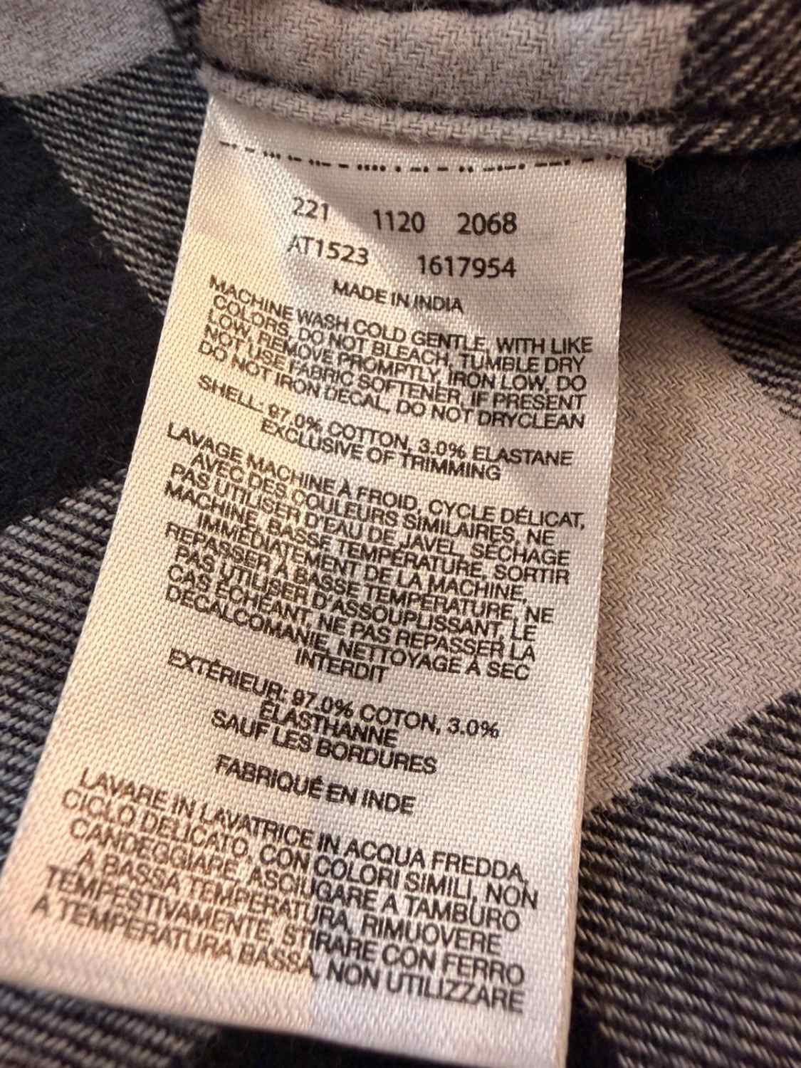 Chemise Columbia Flanelle Noir & Gris - 4XT