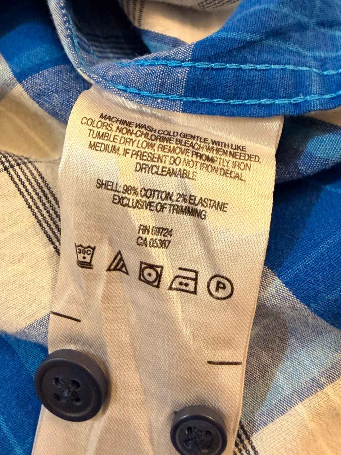 Camicia Columbia M Quadri Blu | Cotone Stretch | Comfort & Stile