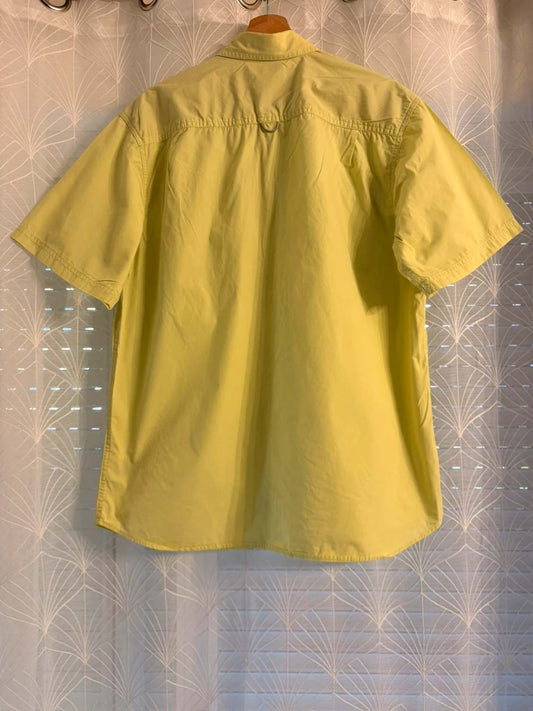Chemise Outdoor Columbia Manches Courtes Jaune Moutarde Taille M