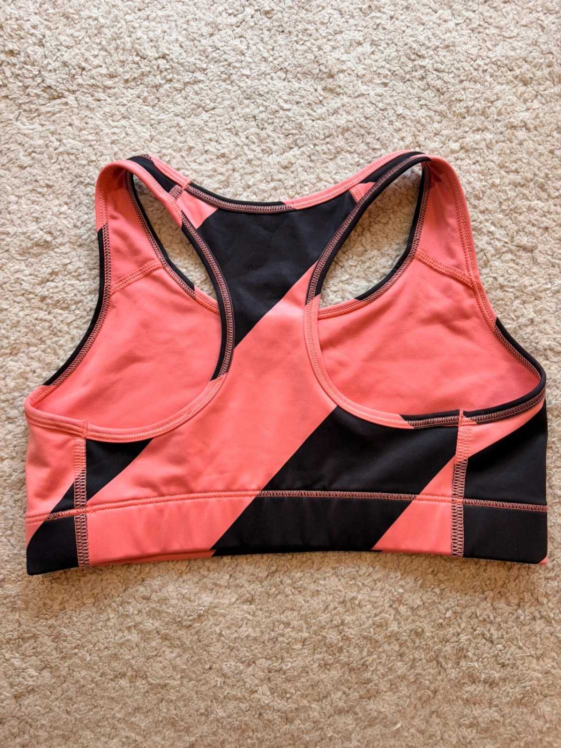 🔶 Brassière Nike Pro Dri-FIT Corail/Noir - Support & Performance