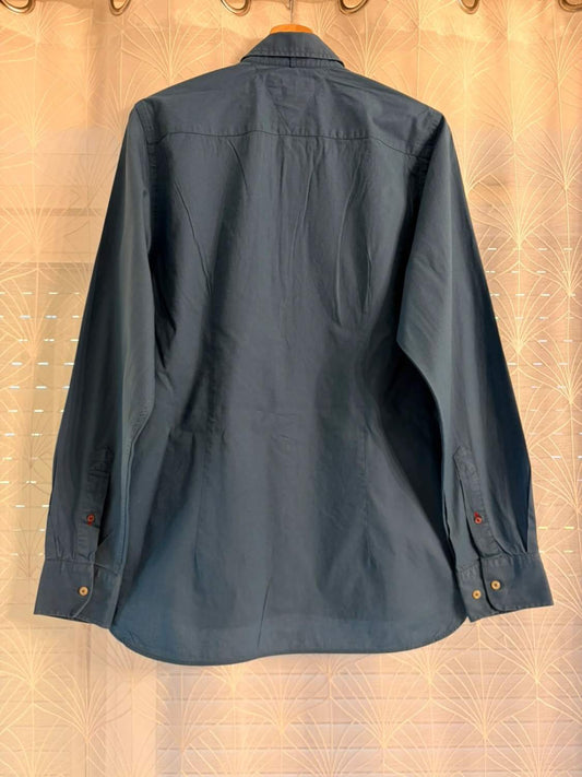 Chemise Tommy Hilfiger Bleu Canard Stretch – Taille L | Seconde Main