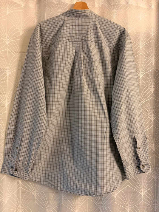 Camicia Timberland Uomo XL| Quadri Grigio & Bianco | Cotone Premium | Stile Casual