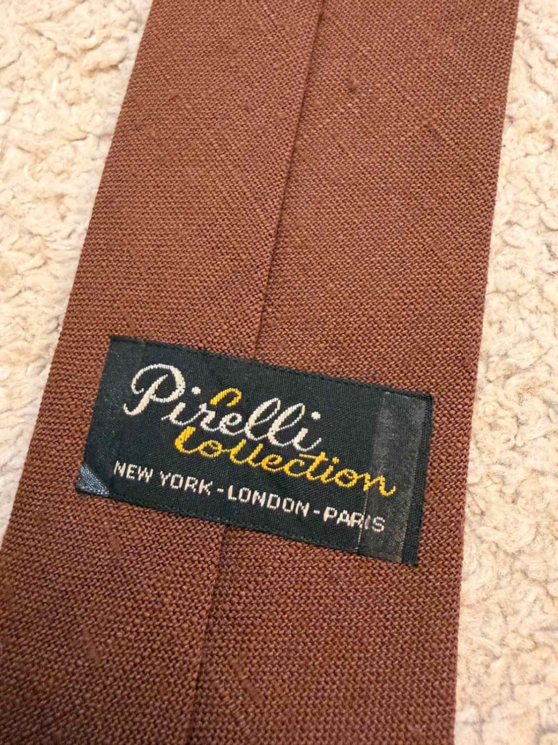 👔 Cravate Pirelli Collection - Soie - Marron