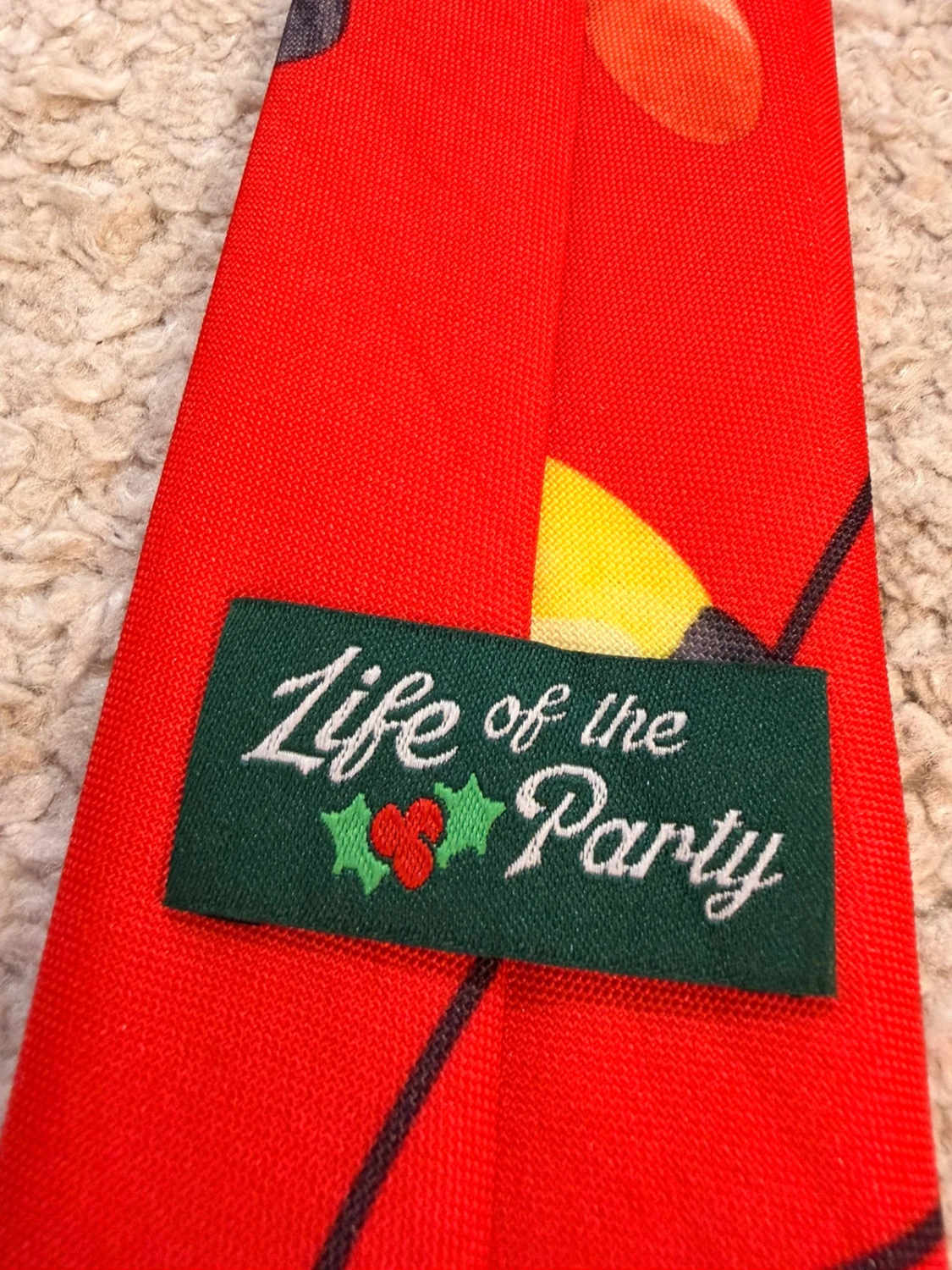 👔 Cravate Life of the Party - Motif Festif