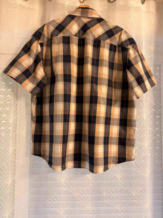 🔴🟤 Camisa Levi's Premium Hombre L - Cuadros Marino/Beige/Rojo