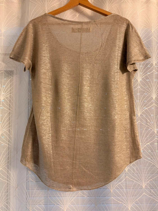 👚 Blusa Zara básica - Beige - Mujer (M)