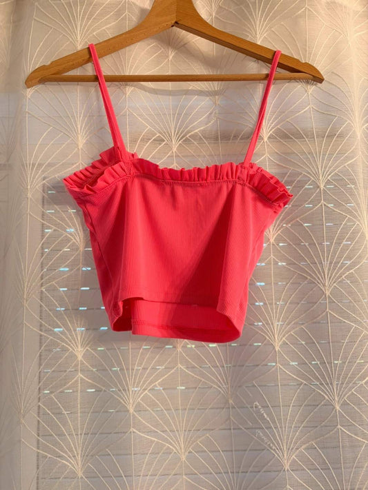 👚 Top Zara à Bretelles - Fuchsia - Femme (M)
