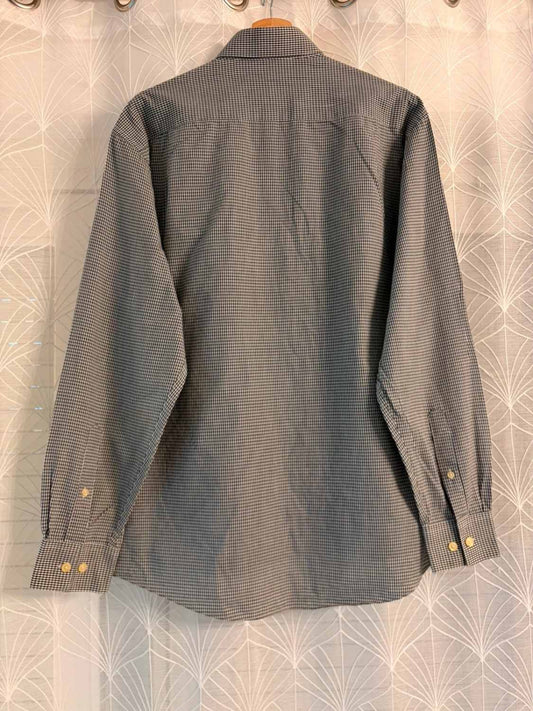 Chemise Pierre Cardin Regular Fit Micro-Carreaux Noir/Blanc – Taille L | Seconde Main