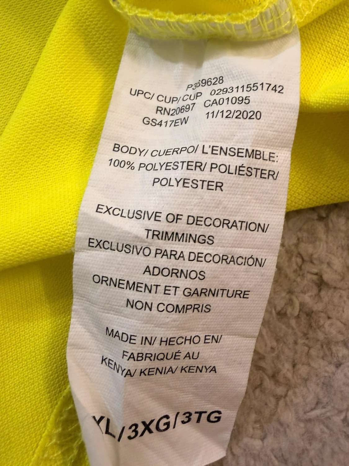 👕 T-shirt Dickies - Jaune - Homme (3XL)