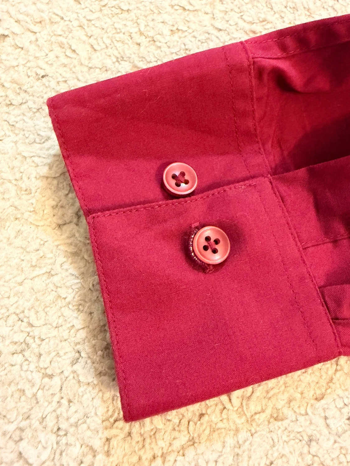 Chemise Pierre Cardin Slim Fit - Bordeaux - Homme (L)