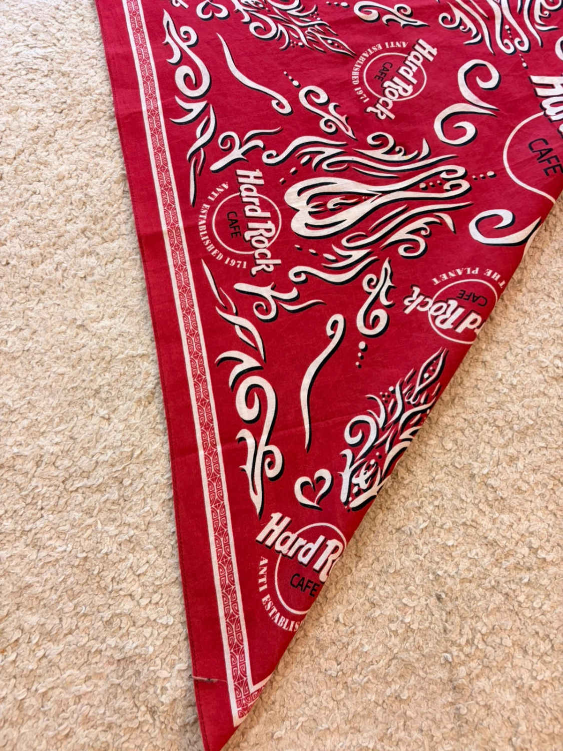 Bandana Hard Rock Cafe - Bordeaux - Unisexe