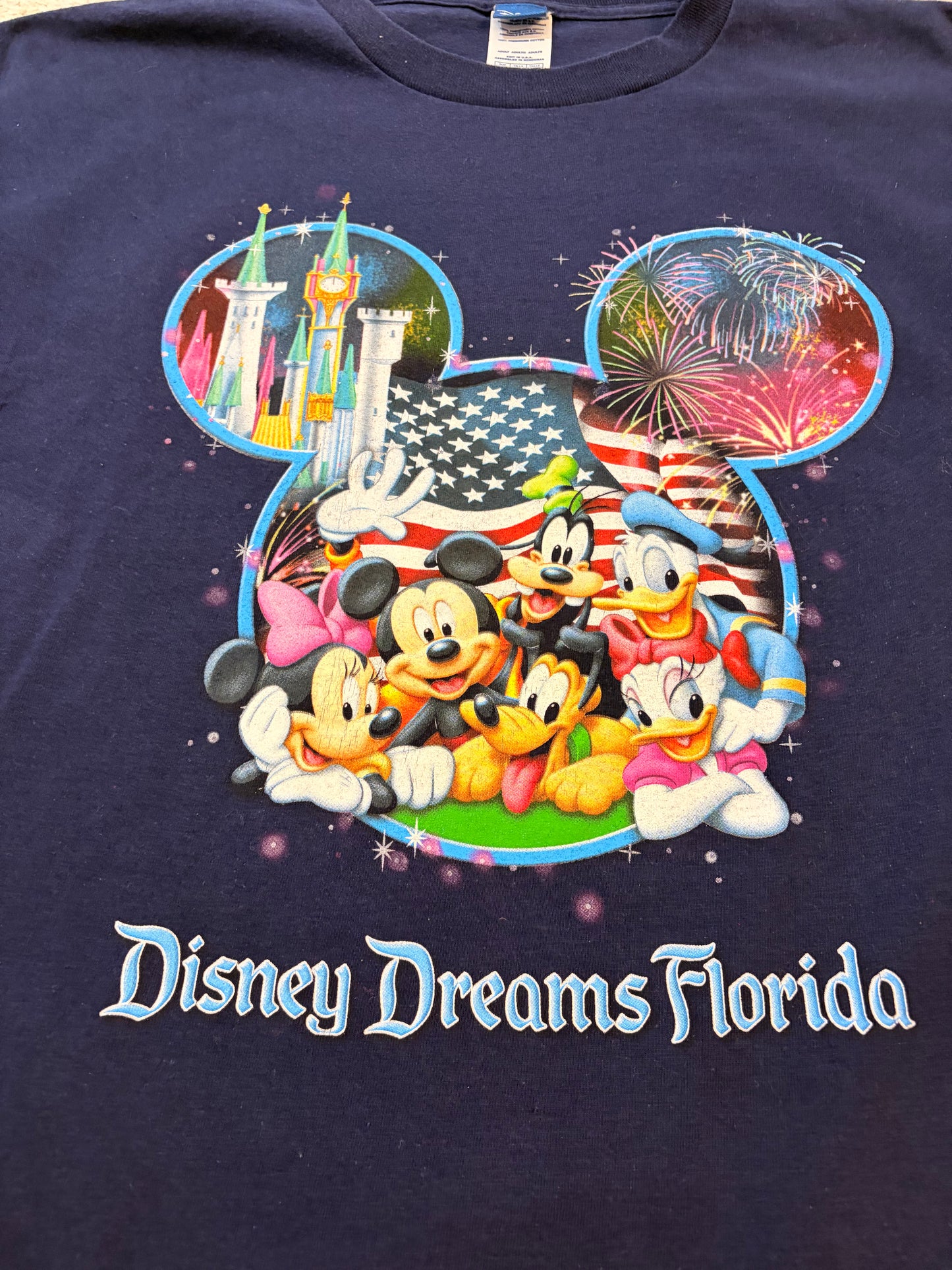 T-shirt Disney Dreams Florida Mickey Mouse Bleu Marine – Taille 2XL