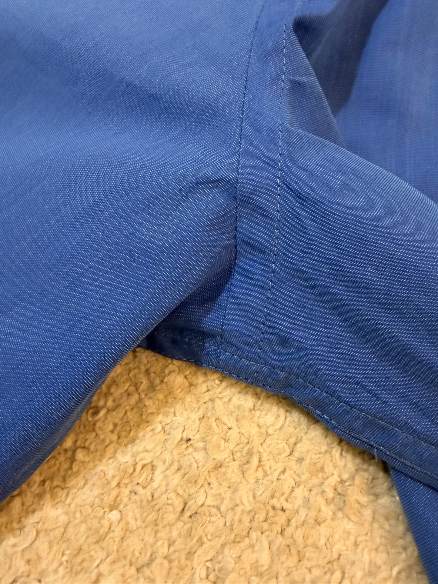 Chemise Perry Ellis Bleu Azur/Royal Manches Longues 100% Coton – Homme – Taille XL