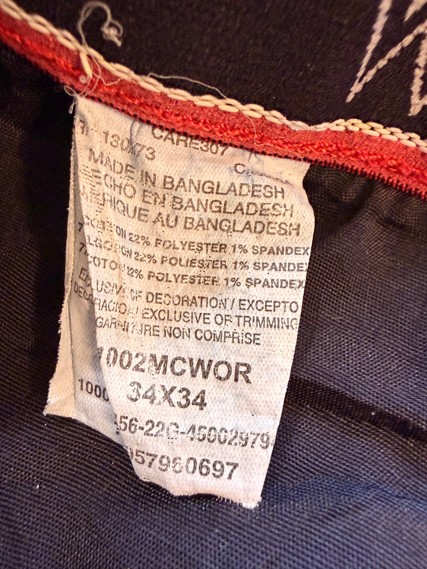 Jean Wrangler 20X Competition Stretch Bleu Droit Bande Élastique Intérieure – Homme – Taille W34/L34 (44)