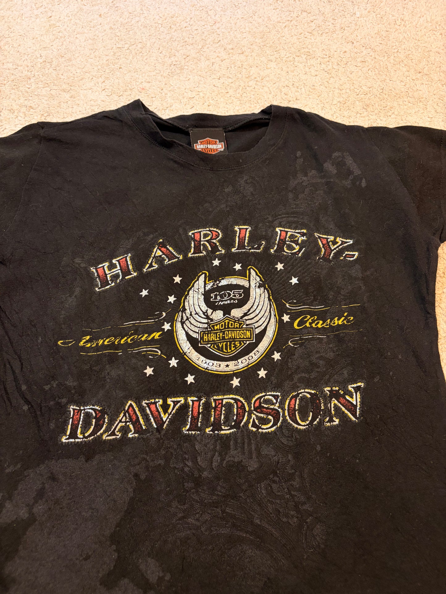 T-shirt Harley-Davidson Édition Collector 105ème Anniversaire Noir – Femme – Taille L