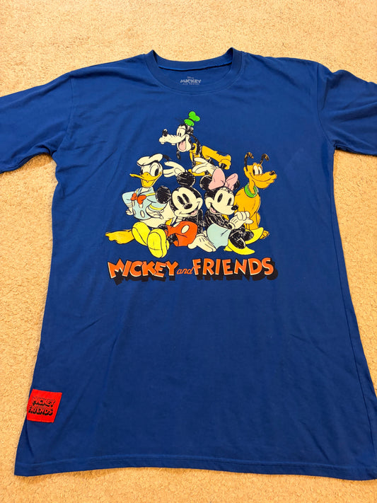 T-shirt Disney Mickey and Friends Bleu Roi – Taille M