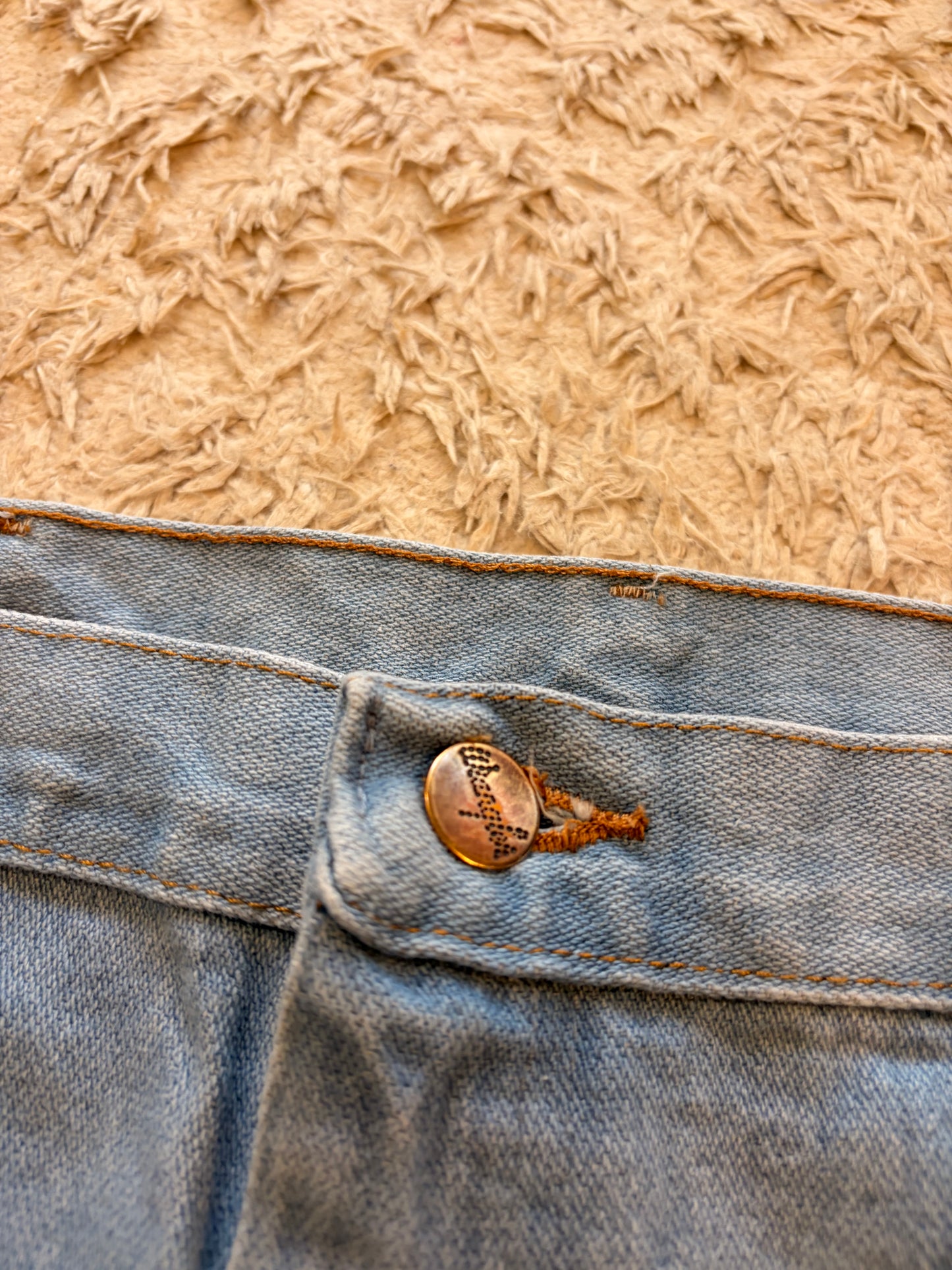 Jean Wrangler Cowboy Cut Droit Bleu Clair Délavé 100% Coton – Homme – Taille W36/L32