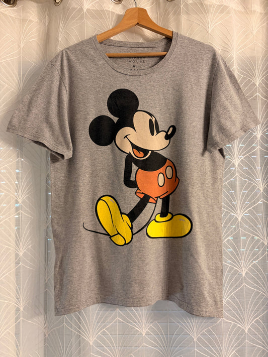 T-shirt Disney Mickey Mouse Gris Chiné – Taille M | Seconde Main