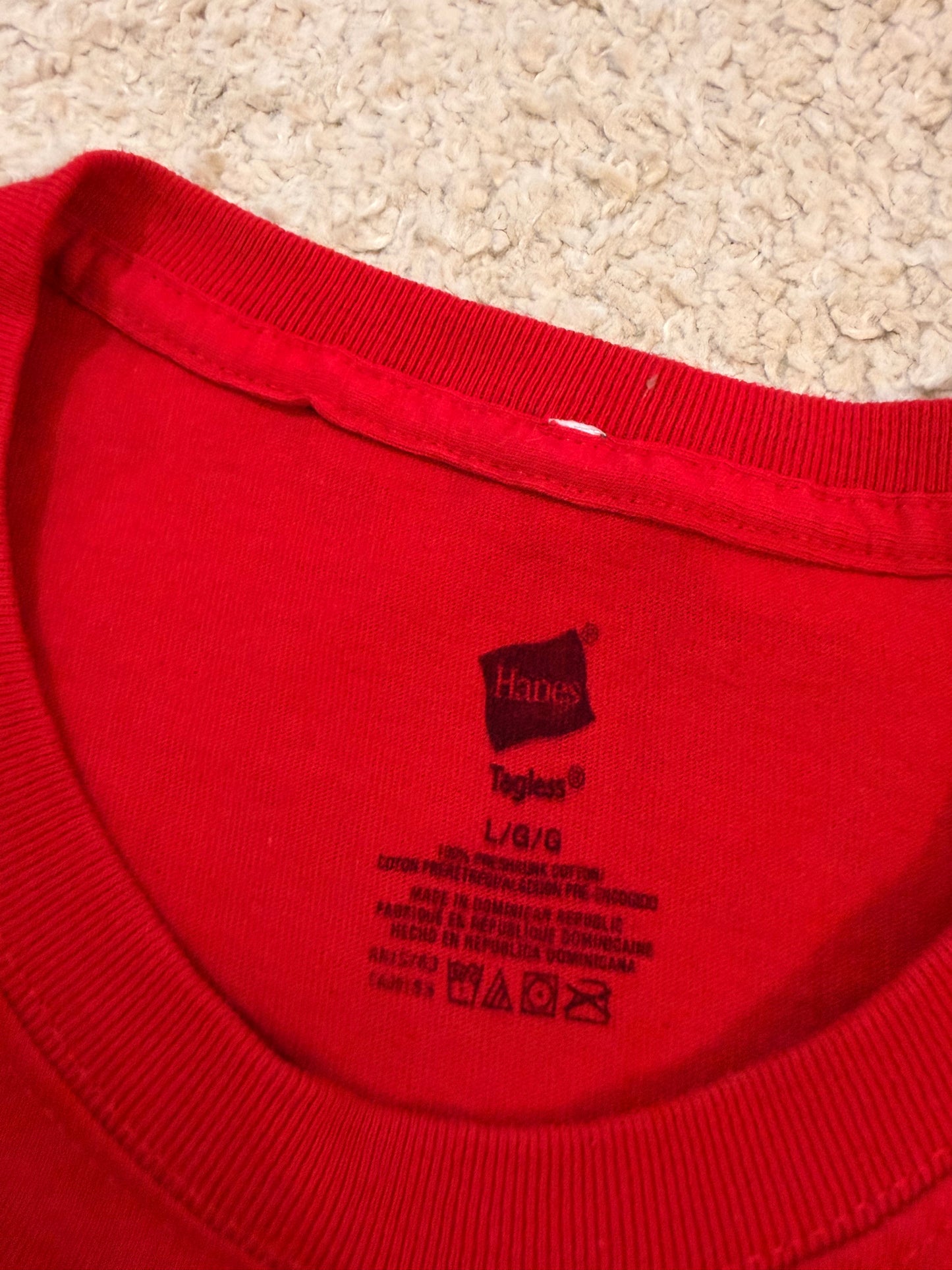 T-shirt Vintage Disney x NFL Washington Redskins Rouge – Taille L