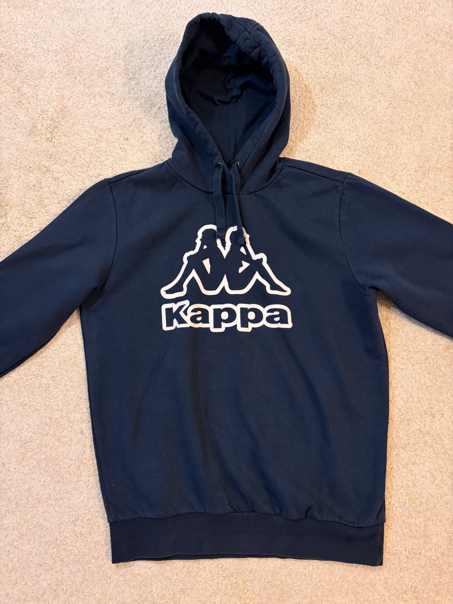 Sweat à Capuche Kappa Logo Omini Bleu Marine – Homme – Taille M