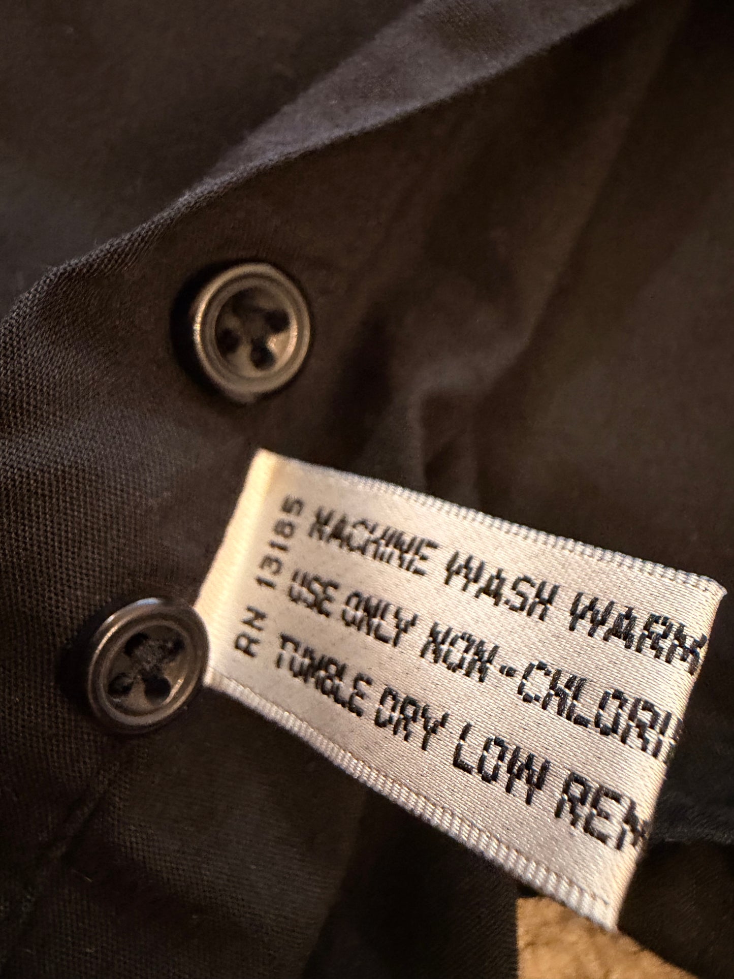 Chemise Pierre Cardin Manches Longues Noire – Taille L (16-16½)