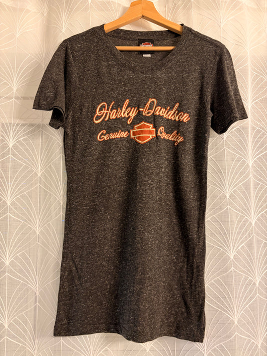 T-shirt Harley-Davidson Genuine Quality Gris Chiné Lin Mélangé – Femme – Taille XL