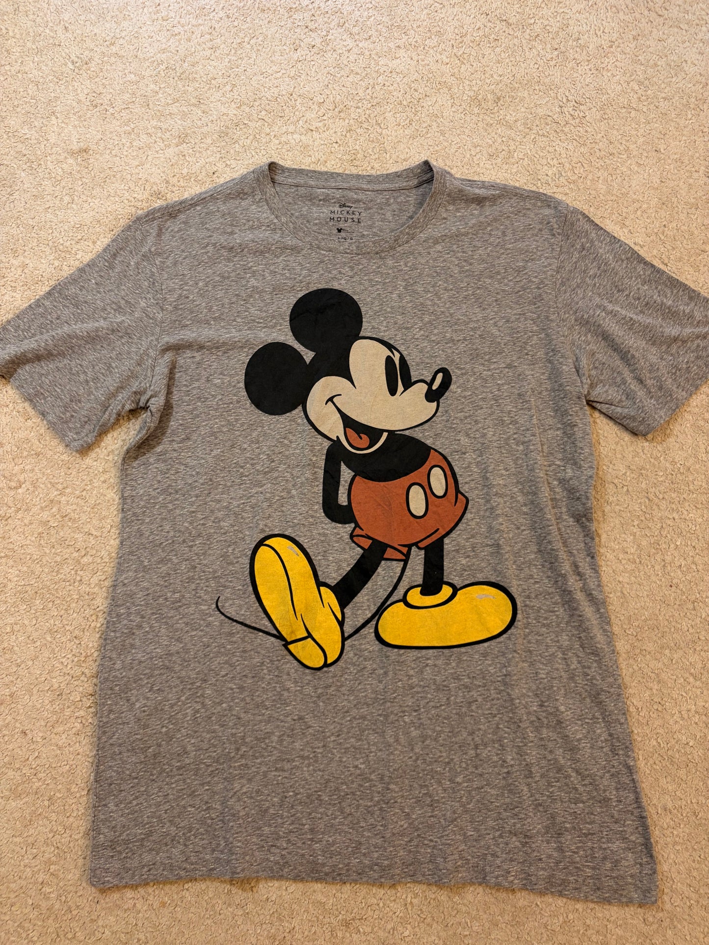 T-shirt Disney Mickey Mouse Classic Gris Chiné – Taille L | Seconde Main
