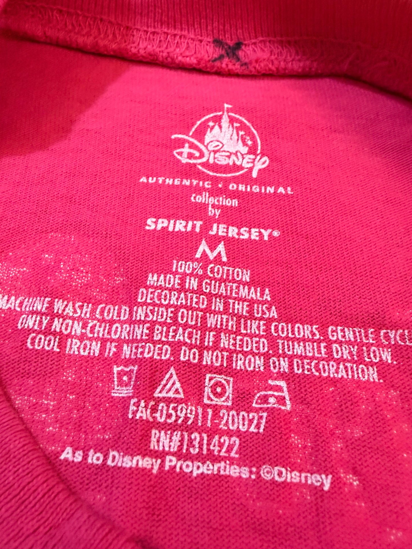 Spirit Jersey Disney Parks EPCOT Food & Wine Festival Mickey Chef Rose Fuchsia – Oversize – Taille M