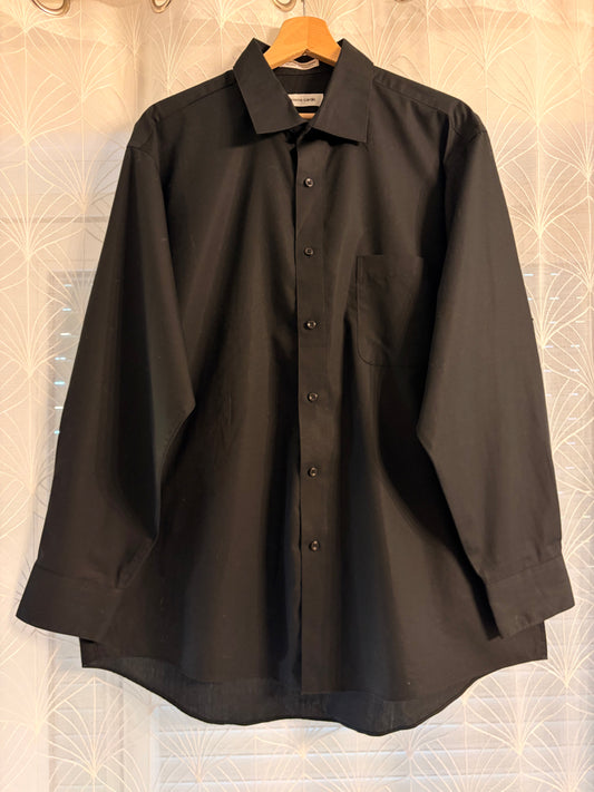 Chemise Pierre Cardin Manches Longues Noire – Taille L