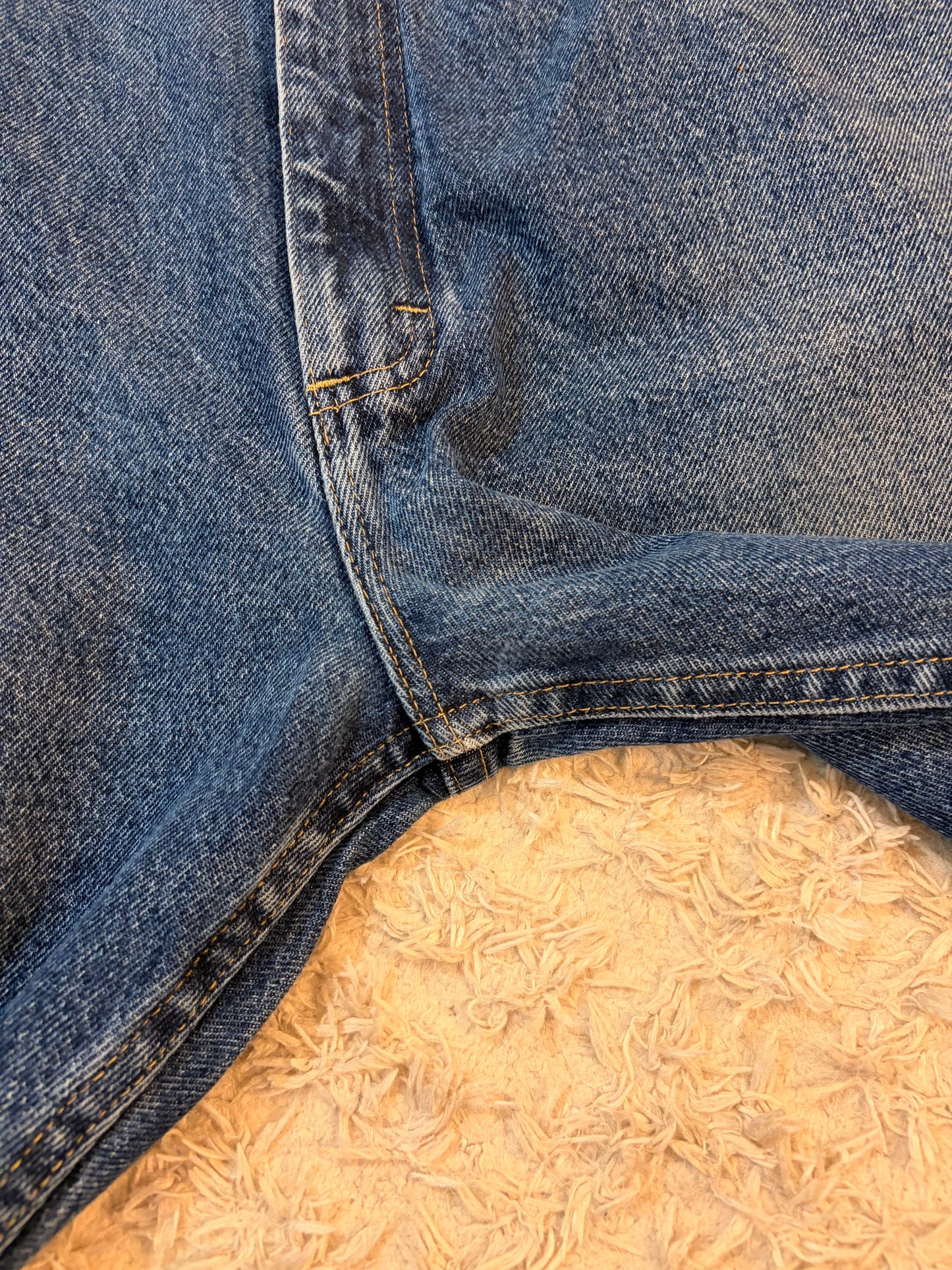 Jean Wrangler Premium Quality Regular Fit Bleu Moyen Délavé 100% Coton W40/L30 (FR 48-50) – Homme Grande Taille – Très Bon état