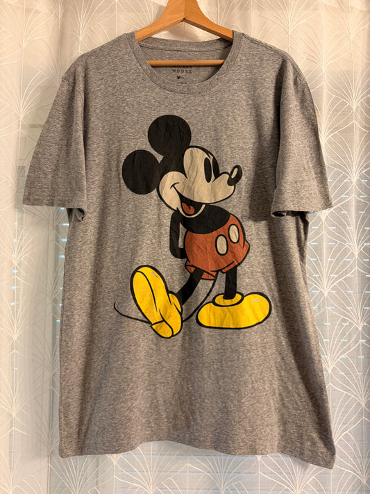T-shirt Disney Mickey Mouse Classic Gris Chiné – Taille L | Seconde Main