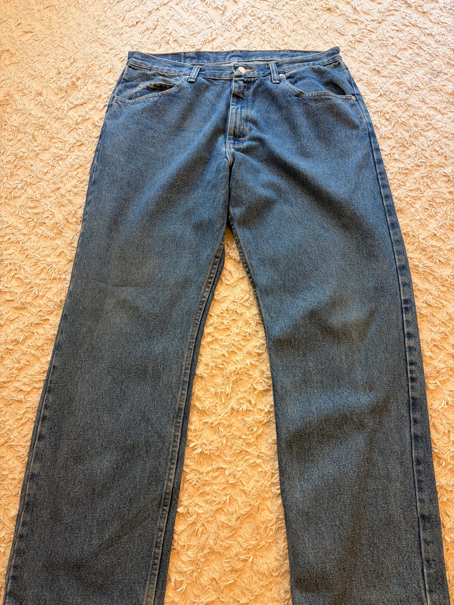 Jean Wrangler Premium Quality Relaxed Fit Bleu Stonewash 100% Coton – Homme – Taille W35/L32