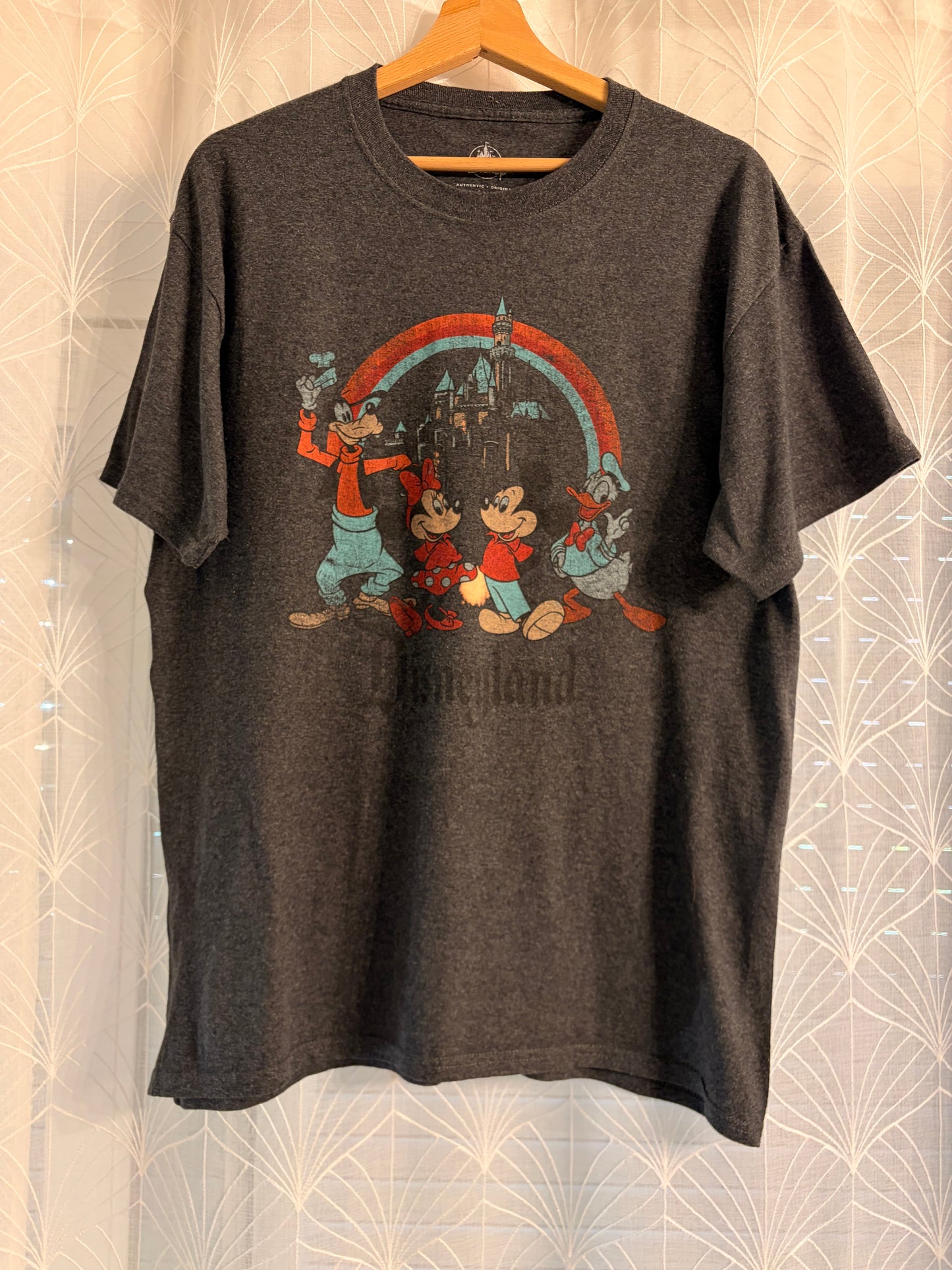 T-shirt Disneyland Vintage Gris Anthracite – Taille L | Seconde Main