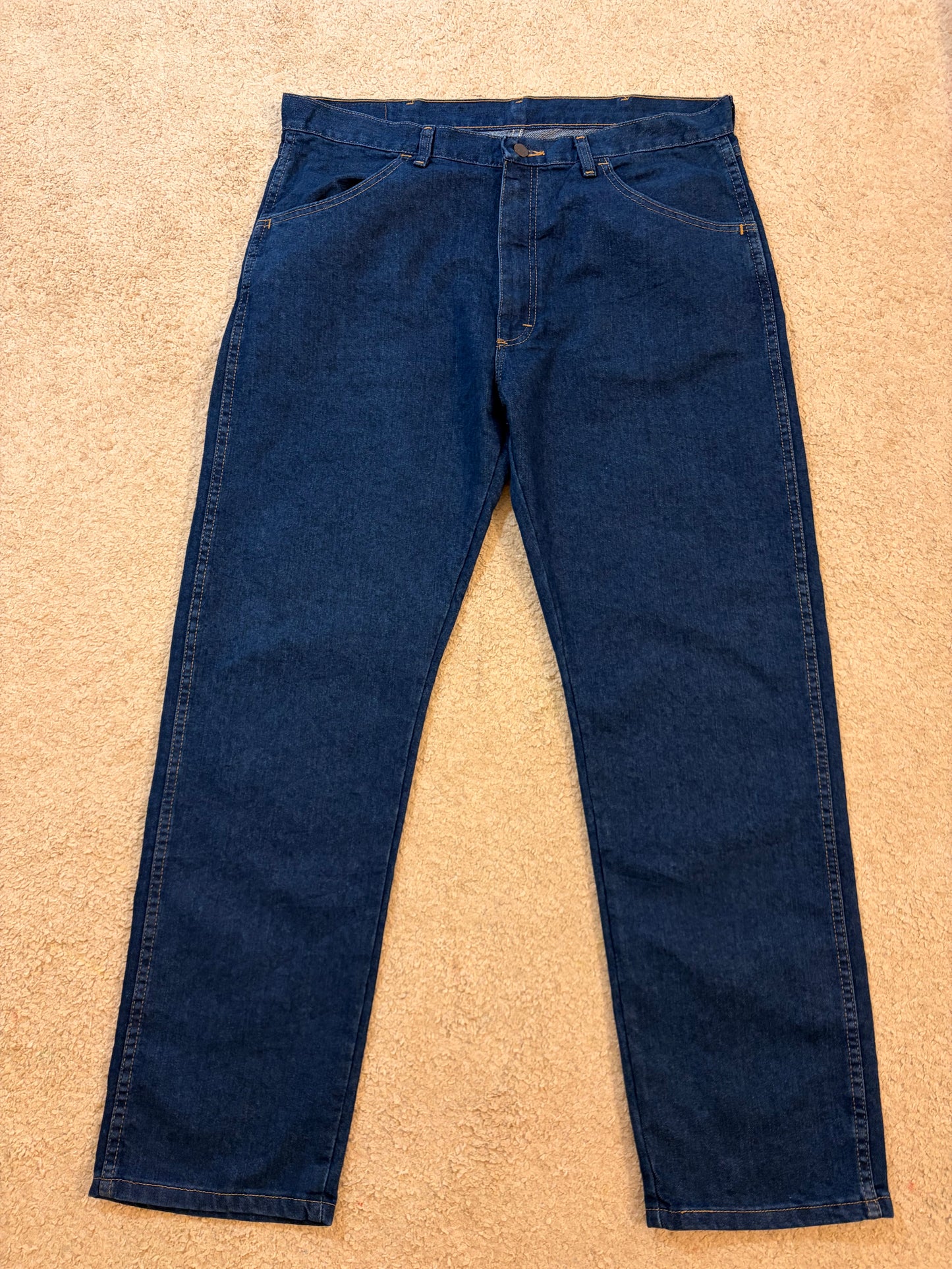 Jean Wrangler Premium Quality Bleu Foncé Straight Fit Coton/Polyester – Taille W36 L30 | Seconde Main