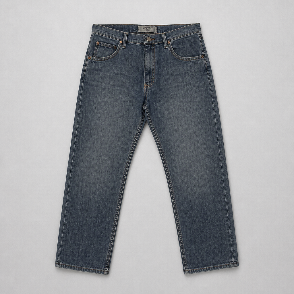 Jean Wrangler Authentics droit bleu brut indigo stretch – Homme – Taille W32 L28 | Mode Seconde
