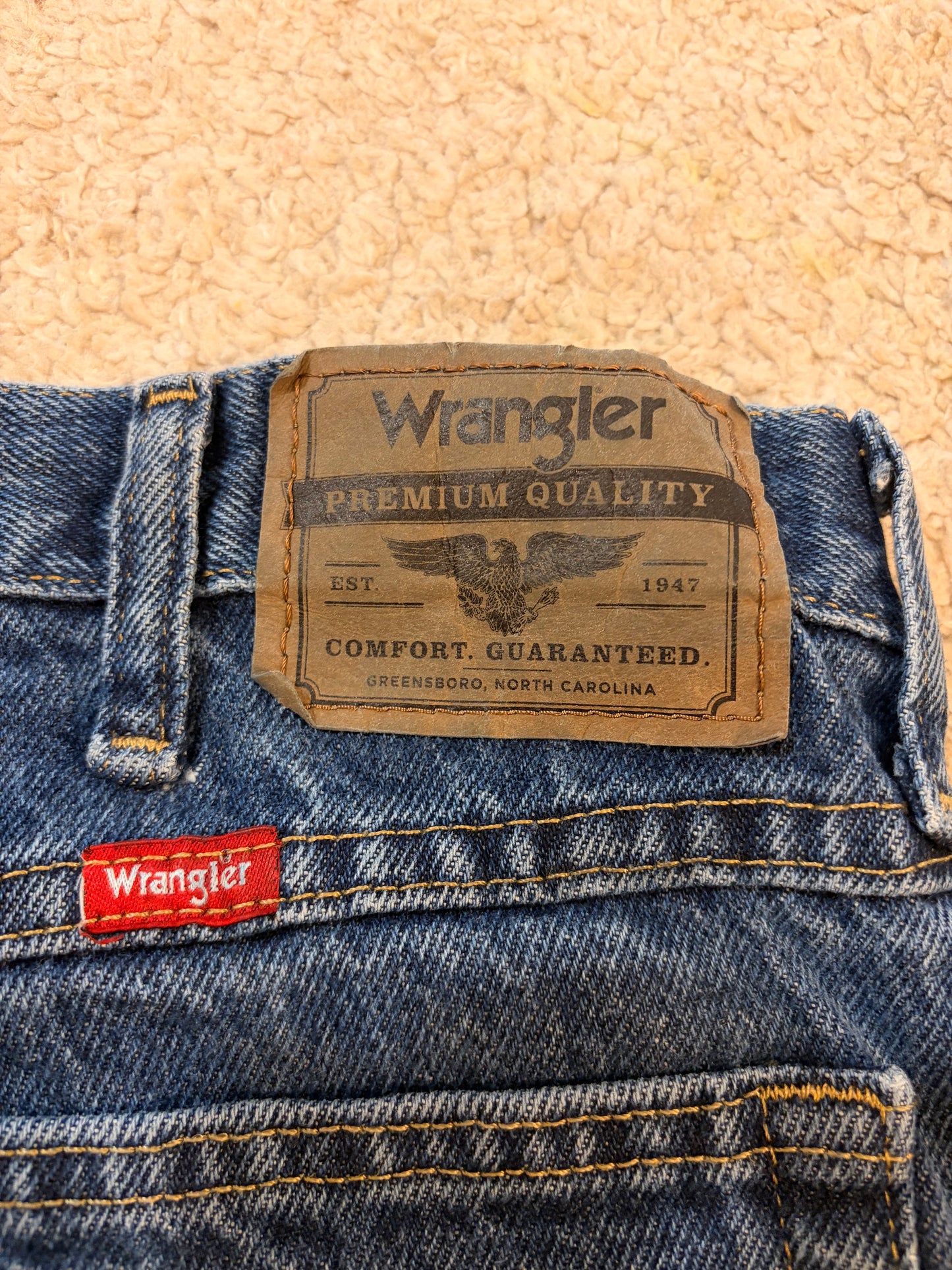 Jean Wrangler Premium Quality Bleu Foncé Straight Fit – Taille W36 L30 | Seconde Main