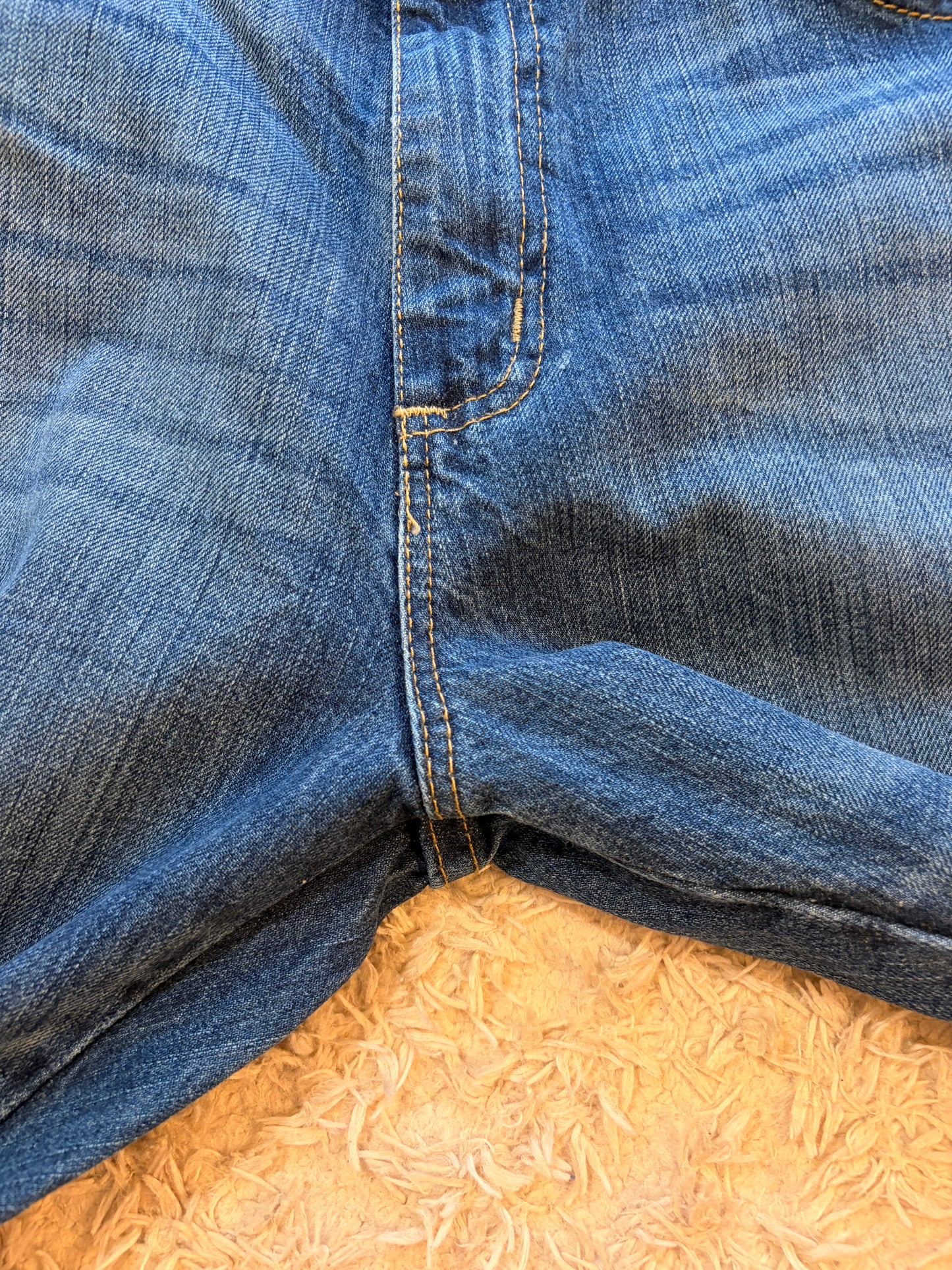 Jean Wrangler Retro Relaxed Bootcut Bleu Délavé Moyen 100% Coton W32/L38 Grande Taille Patch Cuir – Homme