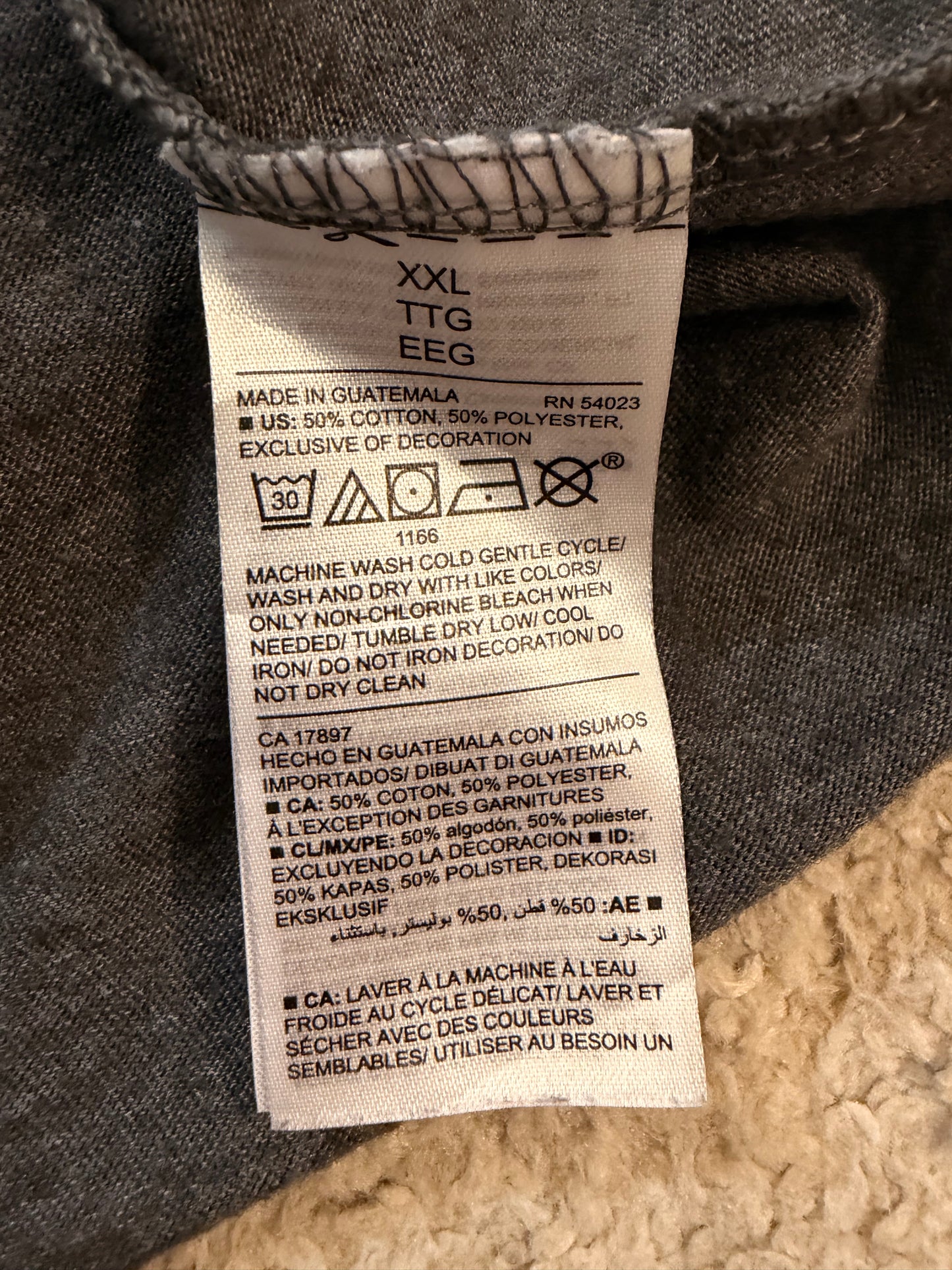 T-shirt Disney x Old Navy Mickey Mouse Gris Anthracite Chiné Coton/Polyester – Taille XXL | Seconde Main