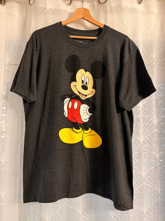 T-shirt Disney Mickey Mouse Gris Anthracite – Taille L | Seconde Main