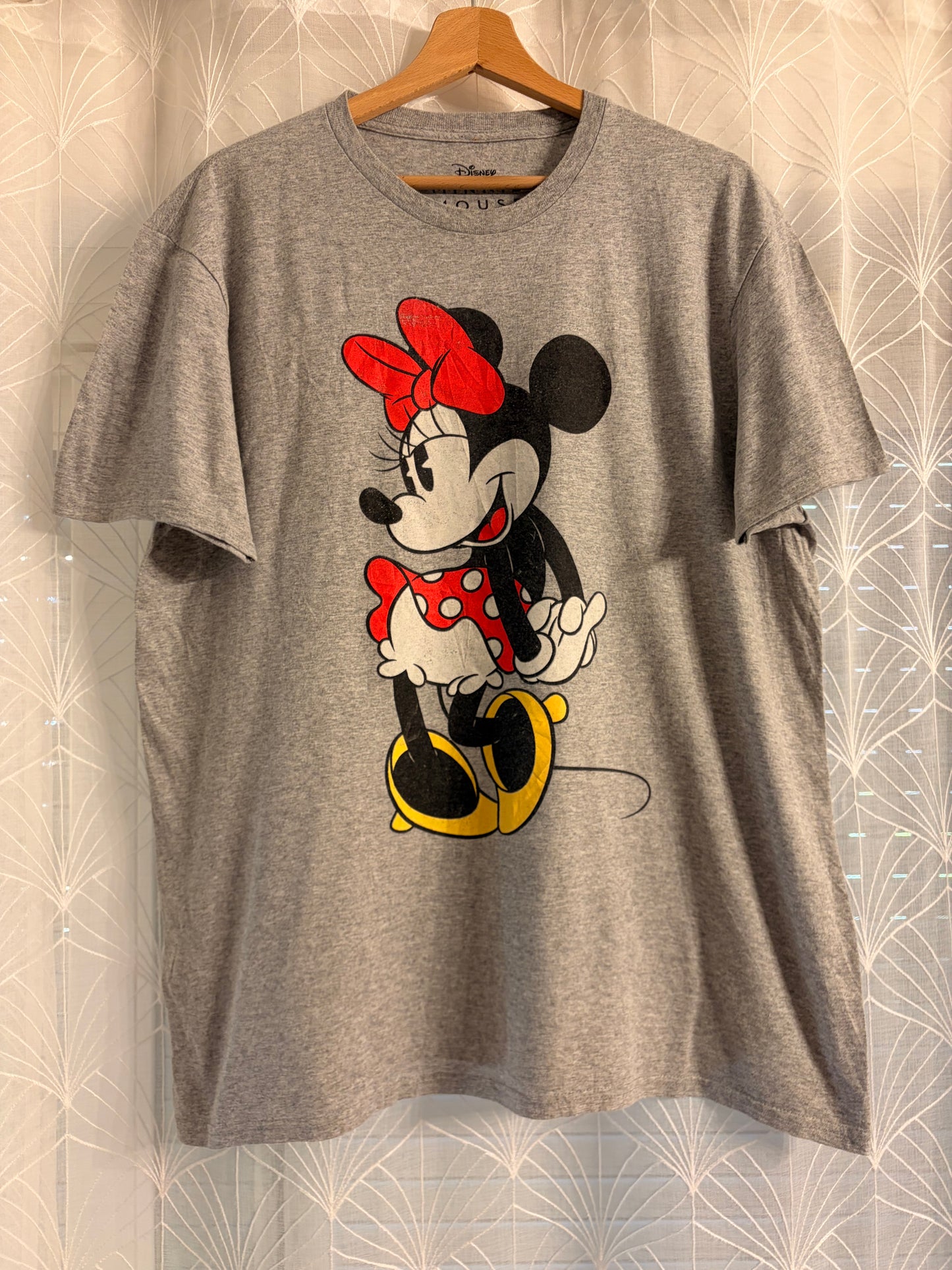 T-shirt Disney Minnie Mouse Vintage Gris Chiné – Taille L | Seconde Main