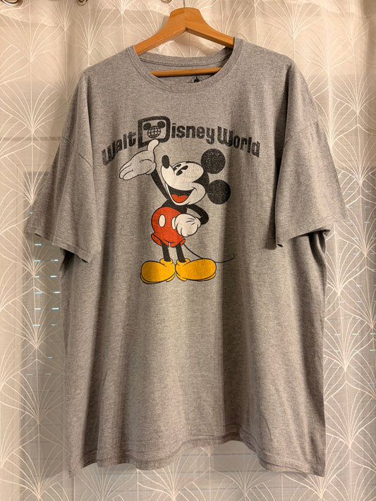 T-shirt Walt Disney World Mickey Mouse Gris Chiné – Taille XXL | Seconde Main