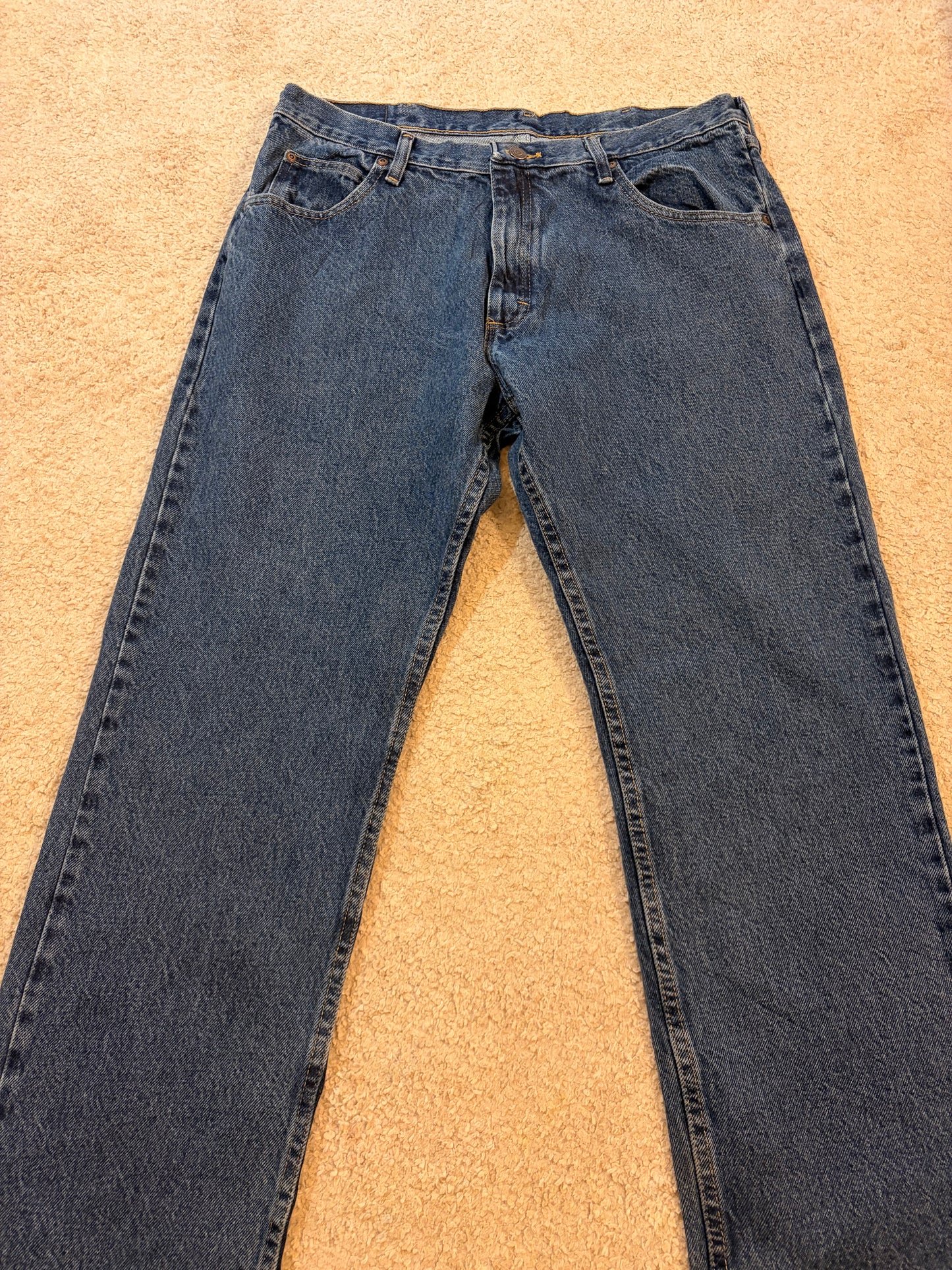 Jean Wrangler Premium Quality Bleu Foncé Straight Fit – Taille W36 L30 | Seconde Main