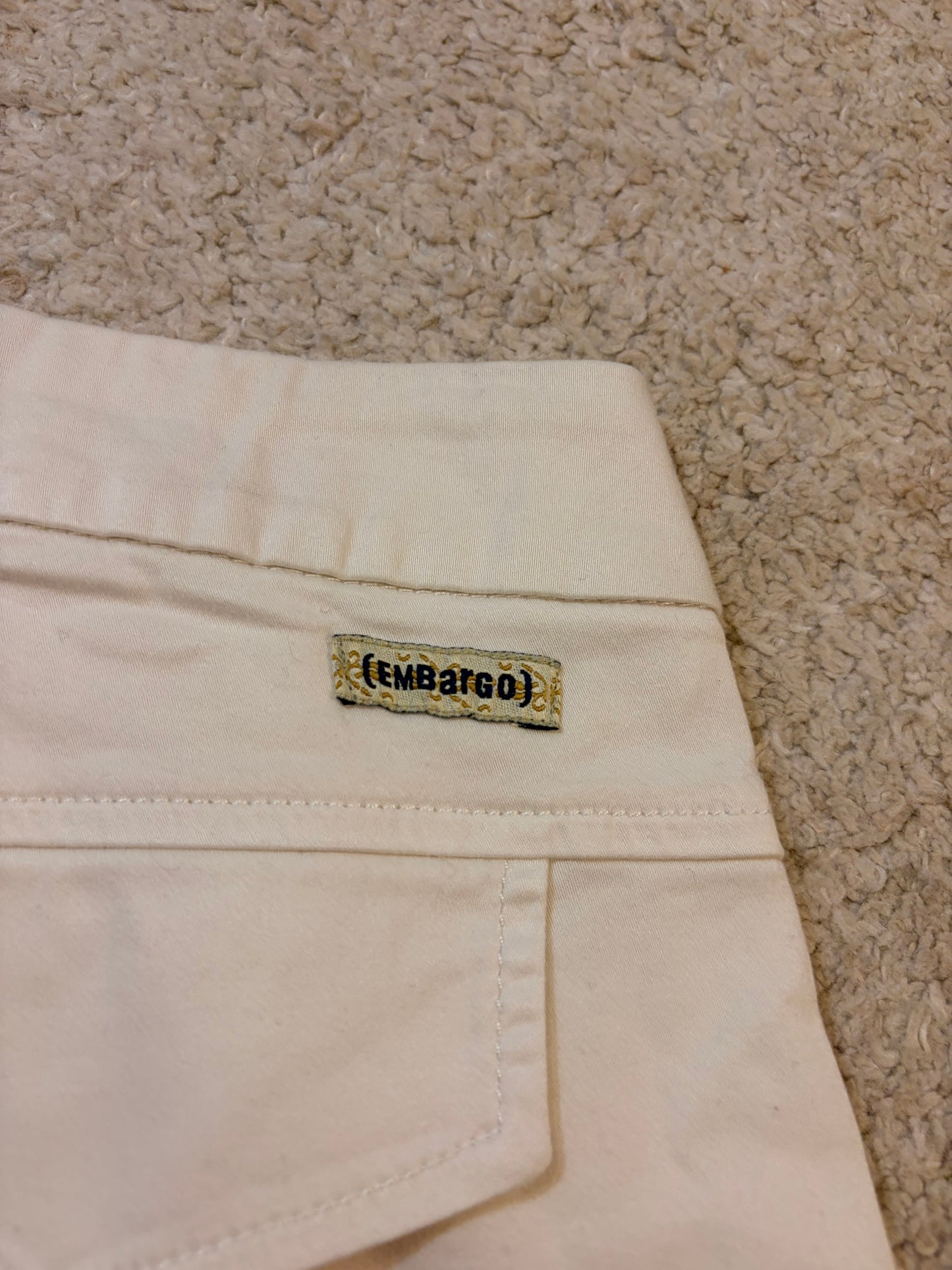 Short Embargo Style Banora Beige/Écru – Femme – Taille 36 (S)