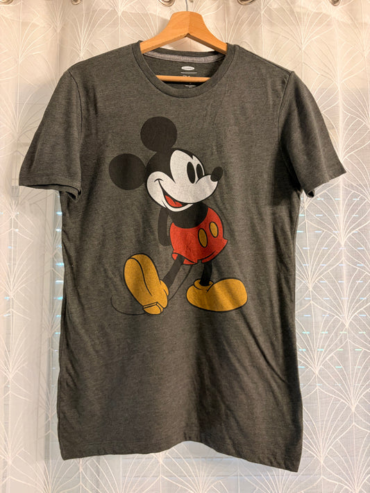 T-shirt Old Navy x Disney Mickey Mouse Vintage Gris Anthracite – Taille XS | Seconde Main