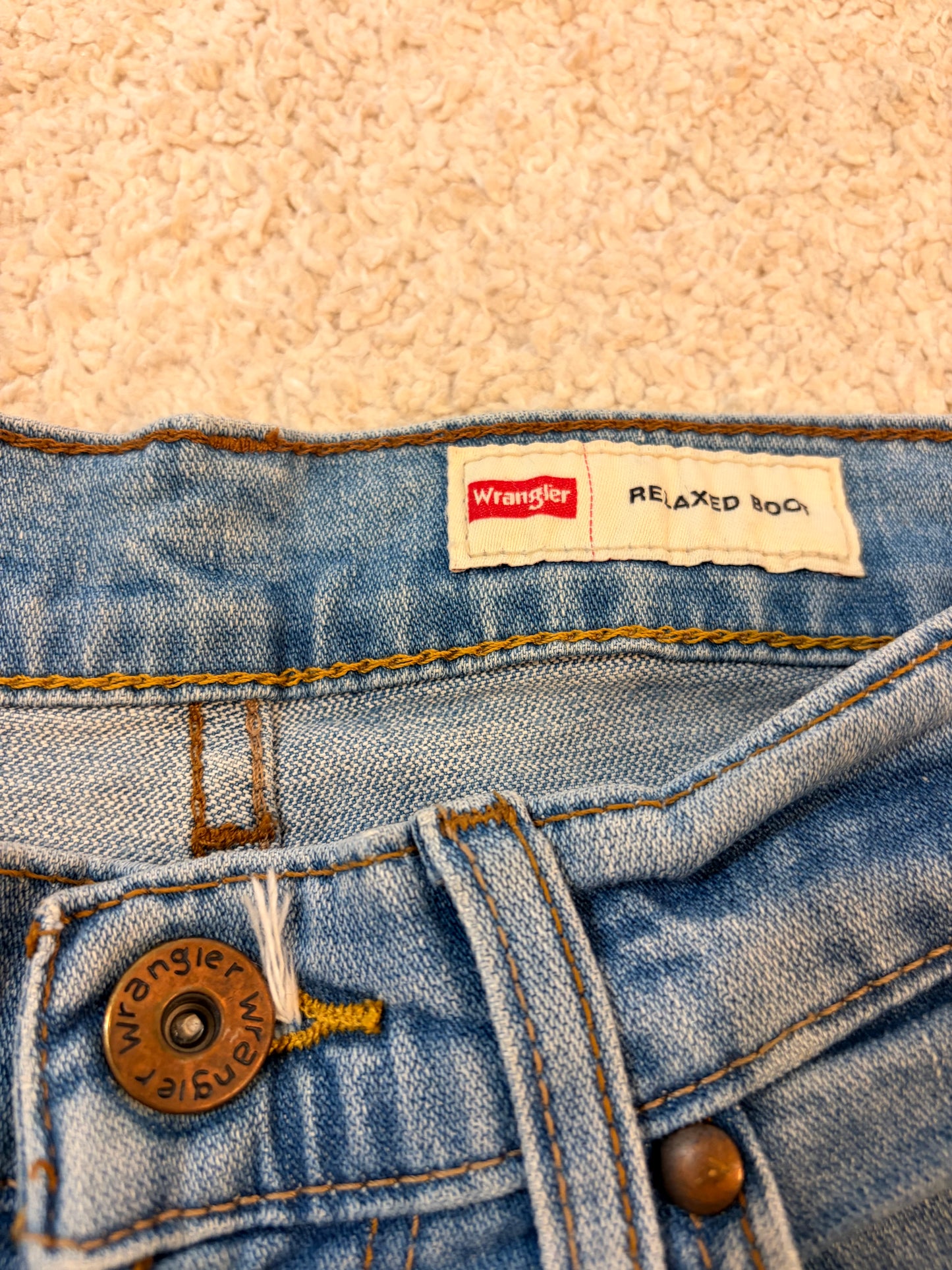 Jean Wrangler Premium Quality Bleu Clair Stretch Relaxed Bootcut – Taille W29 L30 | Seconde Main