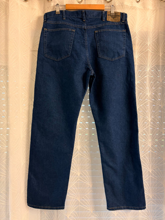 Jean Wrangler Premium Quality Bleu Foncé Straight Fit Coton/Polyester – Taille W36 L30 | Seconde Main