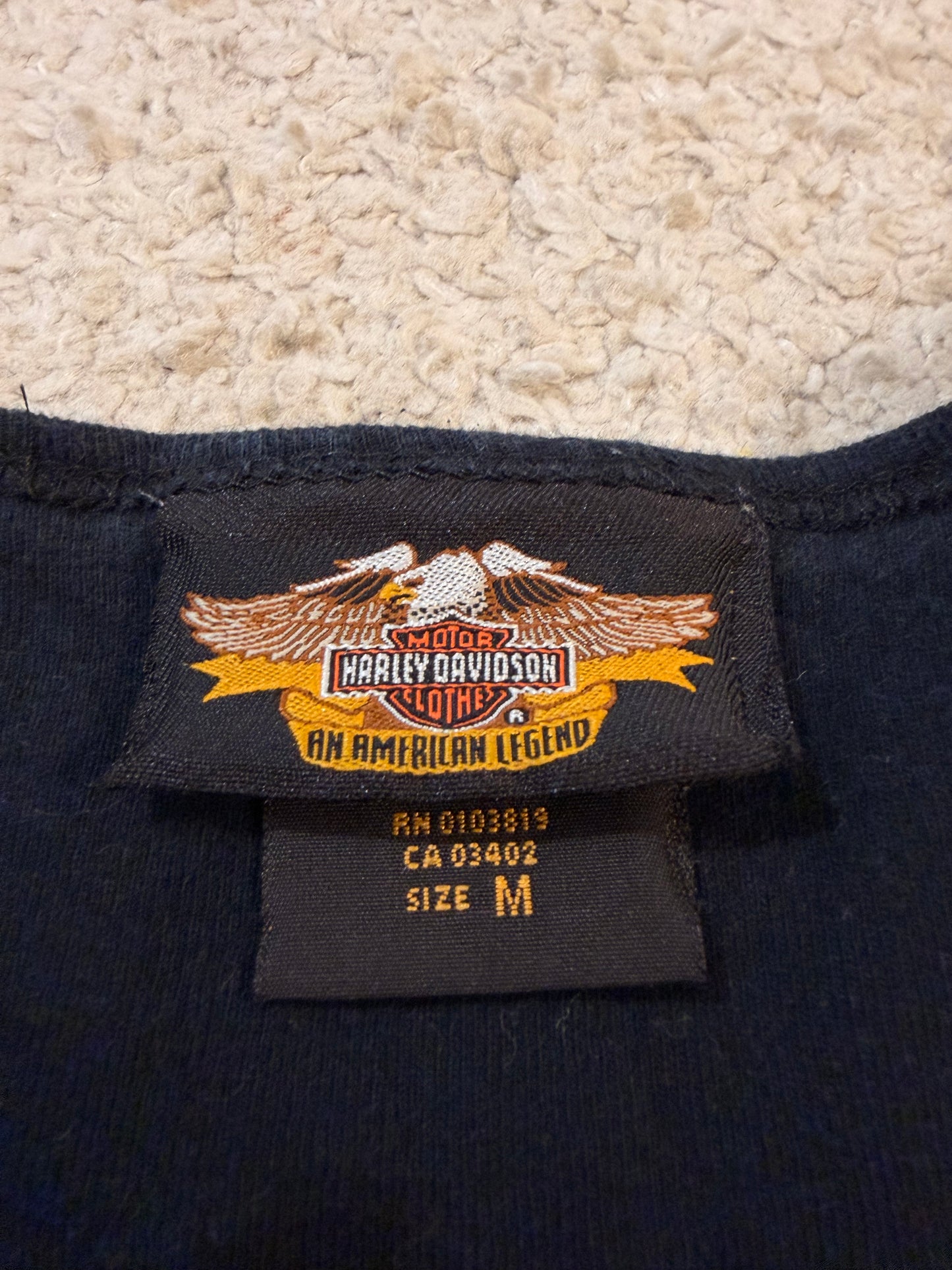 Top Harley-Davidson Édition Collector 100ème Anniversaire Noir Strass – Femme – Taille M