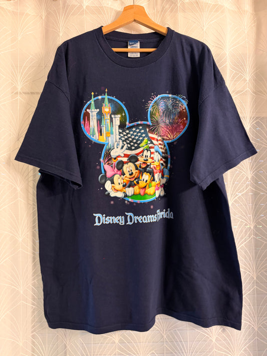 T-shirt Disney Dreams Florida Mickey Mouse Bleu Marine – Taille 2XL